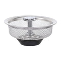 Adjustable rubber stopper mechanism of the stainless steel sink strainer.