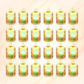 Set of 24 flameless LED tea light candles, ready for safe home decoration.