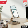 Foldable phone stand suitable for desks and offices