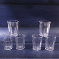 Reusable plastic tea cups styled like Indian street chai glasses
