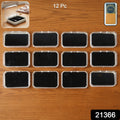 Open view showing compartments of 12-piece jewellery storage box set