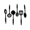 Lifestyle shot featuring the versatile non-stick cooking tools in use.