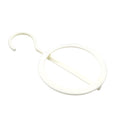 Close-up of the durable ABS plastic material of the circular Closet Organizer Hanger.