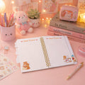 Aesthetic spiral notebook suitable for students