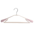 Smooth edges of the durable clothes hanger protecting delicate fabrics.