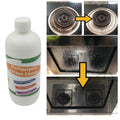 Detailed view of non-toxic kitchen degreaser spray bottle label.