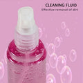 PHOBIA Screen Cleaner Gel used to clean a laptop screen, showing streak-free results.