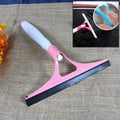 The Window Cleaning Spray Brush with integrated spray bottle and squeegee.