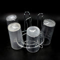 Front view of the round glass holder, perfect for delicate glasses.