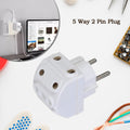 Angled view of the compact Tetherix 5-Way Multi-Plug Socket.