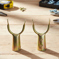Pair of fruit plucker tool heads suitable for attachment to garden handles