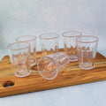 Multipurpose transparent chai pyali glasses for tea, coffee and juice