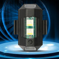 Compact RGB LED strobe light providing enhanced safety for motorcycle riders.