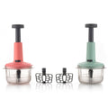 Ergonomic push chopper design for easy and fast food preparation in Indian kitchens.