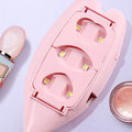 Top-down view of the compact Mini UV LED nail lamp, ideal for at-home manicures.