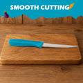 Supermom vegetable knife featuring an ergonomic handle for safe kitchen use