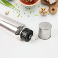 Precision stainless steel oil dispenser 750ml with drip-free pouring