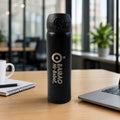 Water bottle illustrating double wall stainless steel build