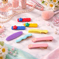 Close-up of assorted hair clips for kids