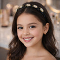 Elegant studded hairband accessory with sparkling crystals