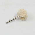 Three durable cotton buffing wheels, perfect rotary tool accessories for detailed work.
