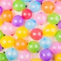 Close-up of a bunch of multicolor latex balloons, ideal for any party.