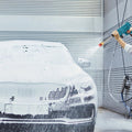 Ergonomic washer gun cordless with multiple nozzles for adjustable spray