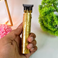 Compact and lightweight body hair trimmer held in hand, ideal for travel and daily use.