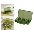 Separated daily pill trays from the 21-grid pill container, ready for individual use.