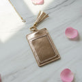 PU Leather card holder with multiple card slots and lanyard
