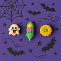 Multiple soft rubber cartoon erasers in different playful shapes, perfect for school stationery.