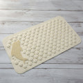 Bottom view showing suction cups securing the anti-slip bath mat