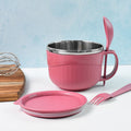 Apex noodle bowl showing secure leak-proof lid and ergonomic handle