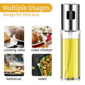 Fine mist spray from the cooking oil dispenser.