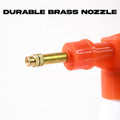 Side view of 1 liter handheld pressure water sprayer bottle for gardening