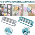 Space-saving wall mounted slipper stand for home entryway