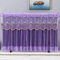 Dustproof TV cover actively protecting a screen from dust and potential scratches.