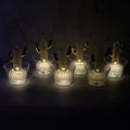 LED cactus flameless decorative candle lit with warm white flickering light