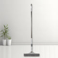 Close-up of the 2-in-1 window cleaning squeegee head with brush and rubber blade