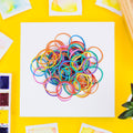 Flexible, reusable rubber bands for efficient organization in office and home.