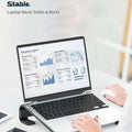 Ergonomic open-frame metal laptop stand for better ventilation