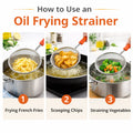 Fine mesh food strainer suitable for various kitchen tasks