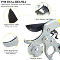 Ergonomic anti-slip cushioned handle on pruning shears for comfortable garden use