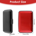Side view of the JourneyMate secure card case, demonstrating its sleek profile and ergonomic design.