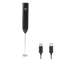 Portable electric frother with high-speed spinning whisk attachment