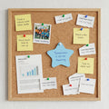 Reusable star-shaped sticky note paper for creative planning