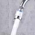 Side view of the foldable faucet aerator, highlighting its compact design.