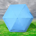 The 5-Fold Umbrella perfectly tucked inside its protective capsule case for easy carrying.