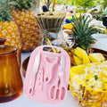 Convenient travel cutting board set, perfect for outdoor adventures.