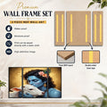 Religious cow Krishna wall art framed for home decoration